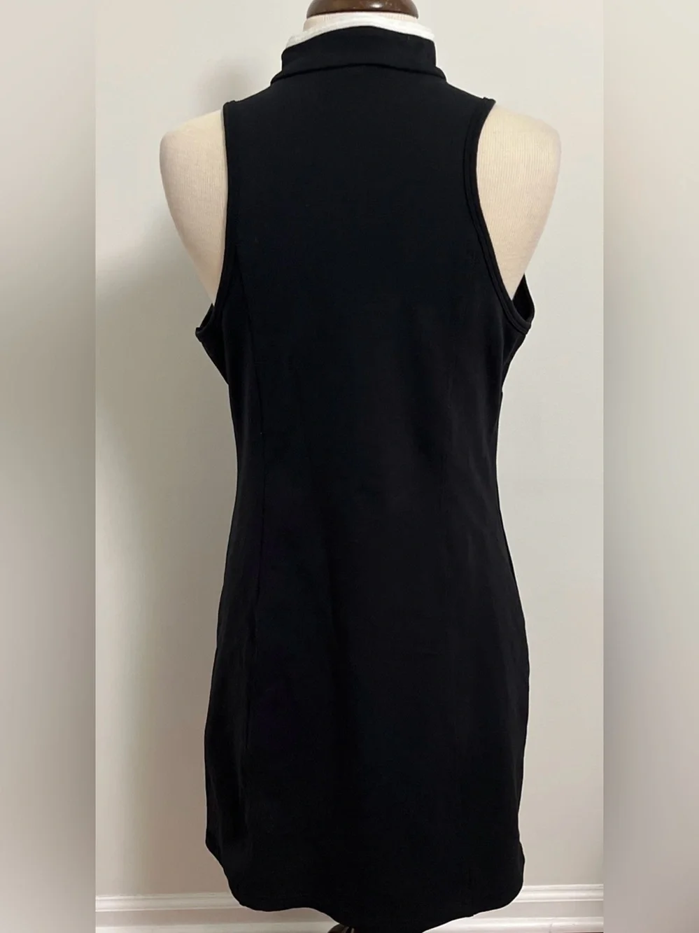 Boston Proper Sleeveless Chic Zip Racerback Dress - Picture 5 of 9